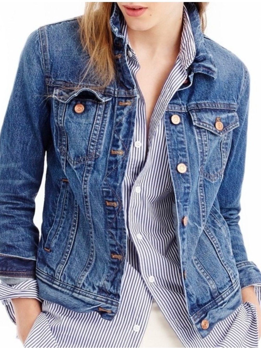 J Crew NWOT Denim Jacket Size M* PERFECT CONDITION* END SUMMER HOT DEAL 🔥🔥